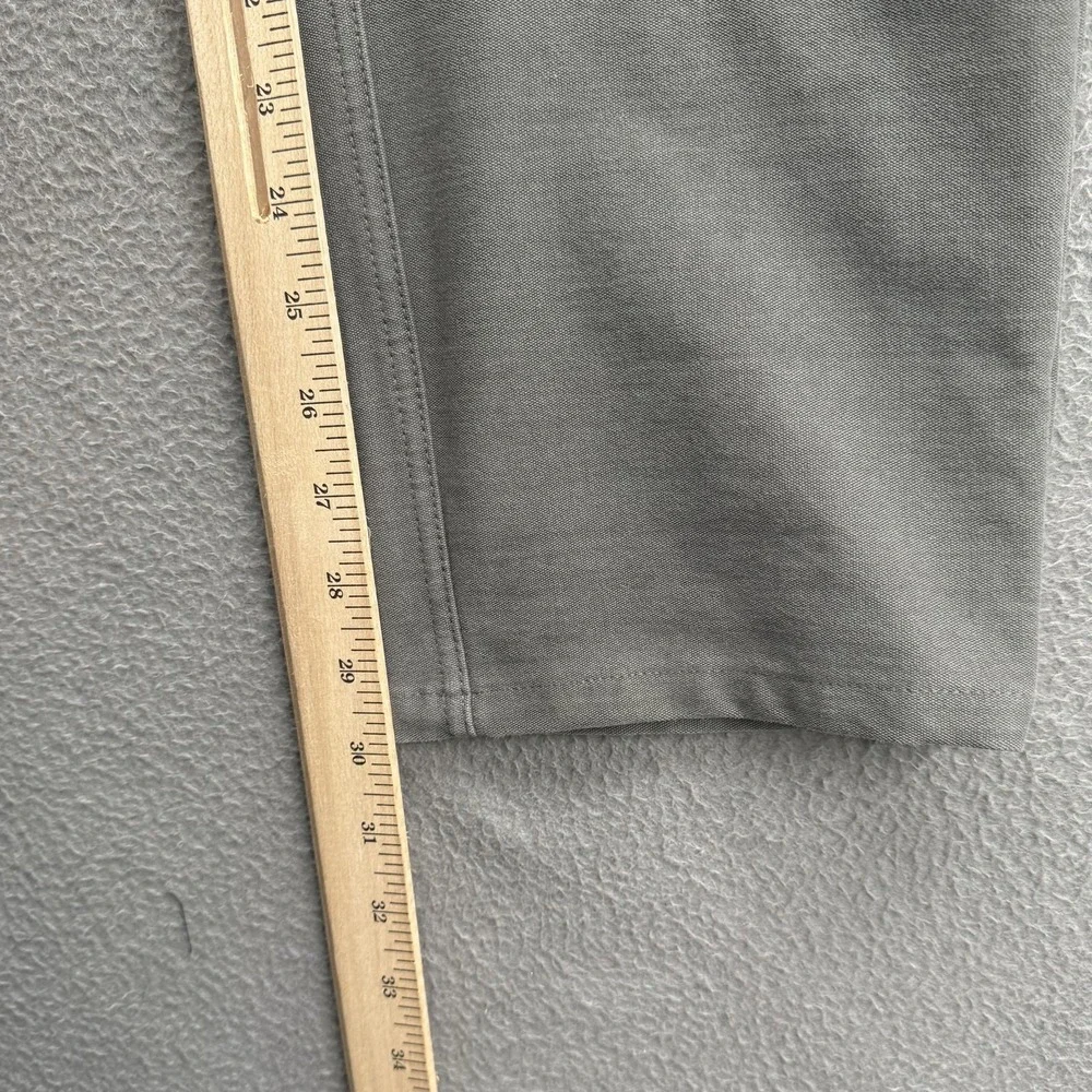 Cuts Pants Mens 34x32 (Fits 34/30) Gray Slim Fit Stretch Chino Golf Office.